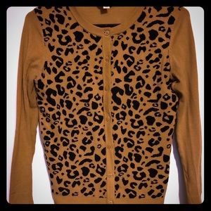 leopard print merona cardigan!